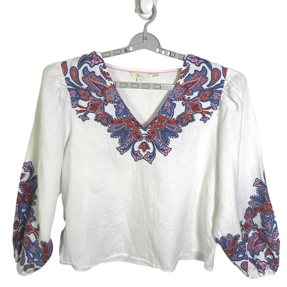 Boden white linen